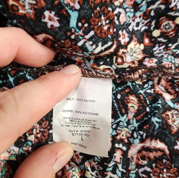 Lush floral mini skirt size L - Picture 5 of 7